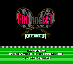 Rad Racket - Deluxe Tennis II (USA) (Unl)